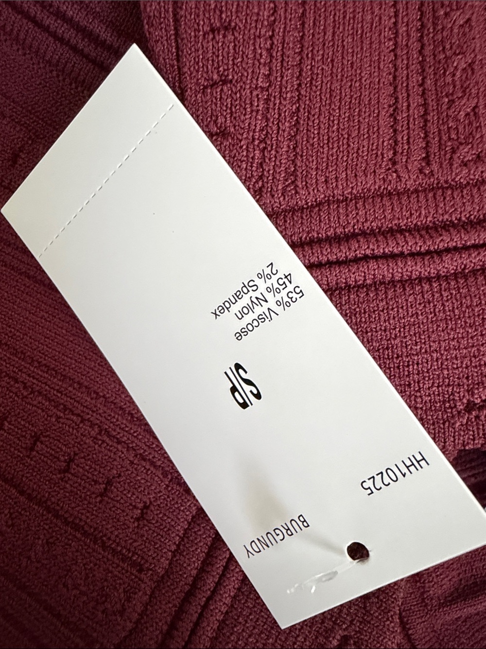 Burgundy Knit Long sleeve top and pleated Skirt Set - Picture 9 of 9